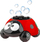 Makina flluska sapuni Lean Beetle Bubble Machine, automatike, me bateri USB, e kuqe e zezë