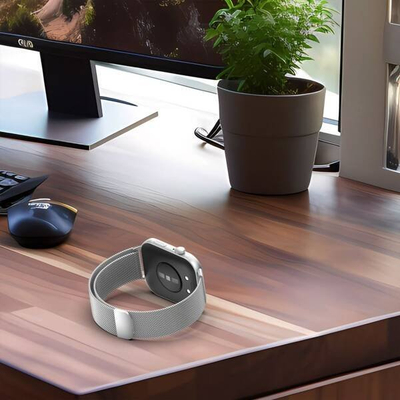 Rrip ore Tech-Protect Milaneseband për Huawei Watch Fit 3, çelik inox, e artë rozë