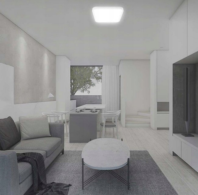 Plafonierë LED V-TAC Square, 24W, 3000K, kornizë e bardhë