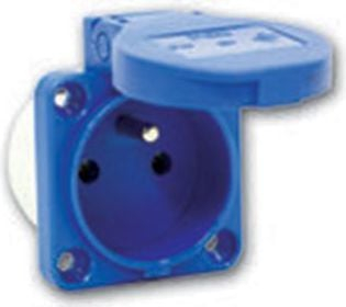 Prizë paneli industriale 16A 2P+E, 230V, IP54, blu