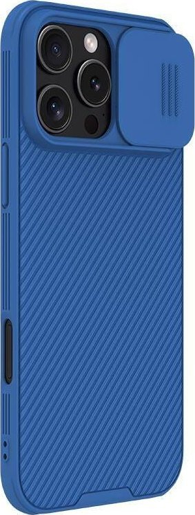 Këllëf Nillkin CamShield Pro për iPhone 16 Pro Max, që mbron, blu
