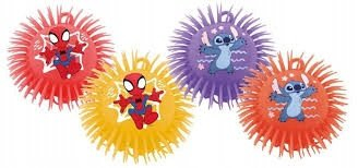 Топка играчка Magni John Pufferball Disney Stitch Spidey, 23cm, повеќебојна