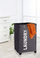 Kosh rrobash Vileda Quadro, tekstil, me rrota, gri