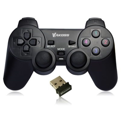 Gamepad pa tel Vakoss GP-4705BK, USB, Dual Shock, i zi