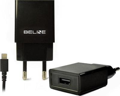 Мрежен полнач Beline Beli0007, 1x УСБ А, 1A, црн