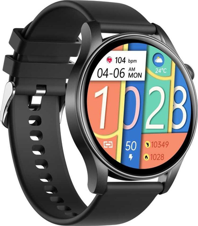 Ora inteligjente BOZLUN B55S, ekran 1.43" AMOLED, IP67, e zezë