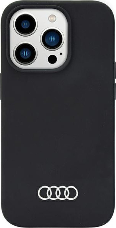 Mbulesë silikoni Audi për iPhone 14 Pro Max 6.7", hardcase, e zezë