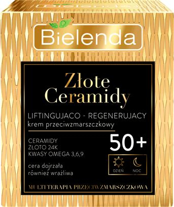 Krem fytyre Bielenda Golden Ceramides Lifting 50+, kundra rrudhave, 50 ml