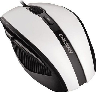 Maus Cherry MC 3000, optik, me kabllo USB, i bardhë e zi
