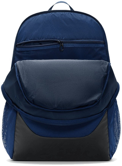 Shpinë Nike Brasilia, 24L, xhep laptopi 15", blu e errët