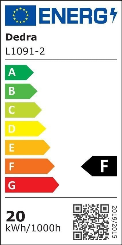 Lampë murale Dedra L1091-2, LED 20W, sensor lëvizjeje, e bardhë