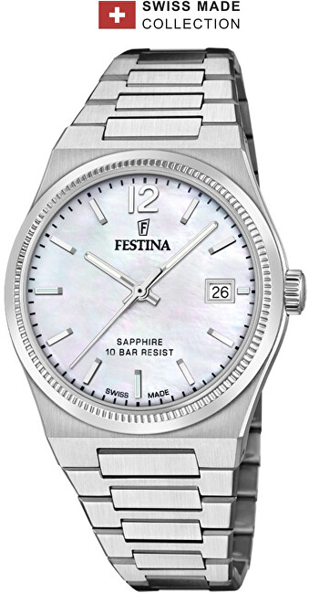 Orë dore për femra Festina 20035/1, e argjendtë