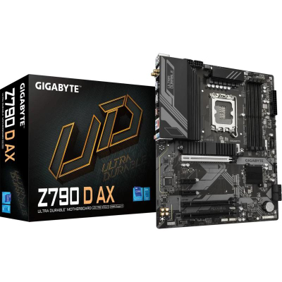 Motherboard Gigabyte Z790 D AX, DDR5, WiFi 6E, e zezë