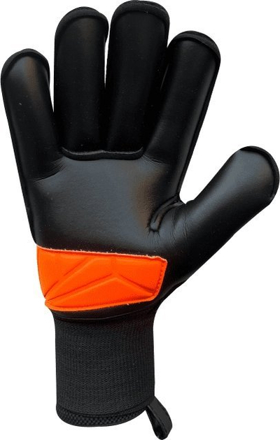 Doreza portieri 4KEEPERS Force V3.23 Junior, Roll Finger, masa 7, të zeza me portokalli