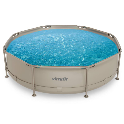 Pishinë kopshti VirtuFit Round Pool, Ø305 cm, 76 cm, bezhë