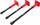 Dallti për tulla AWTools Brick Chisel Black Line, 350mm, me mbrojtës, e zezë