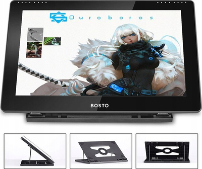 Tablet grafik Bosto 16HD, ekran 15.6", IPS, Full HD, i zi