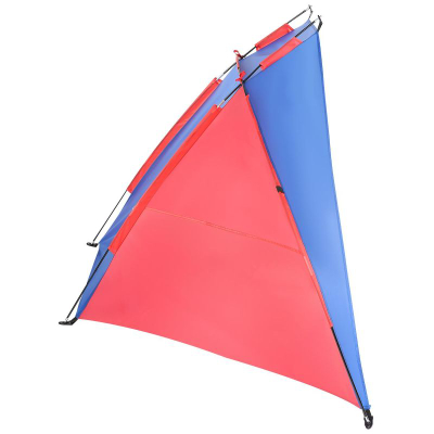 Çadër plazhi Royokamp Beach Shelter, 1-2 veta, mbrojtje UV, blu e kuqe