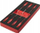 Set kaçavidash Torx Milwaukee Screwdriver TX Set 1 Foam, 7 copë, me shkumë për organizim, kuqe e zezë