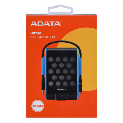 Hard disk i jashtëm ADATA HD720, 1TB, USB 3.2, zi kaltër