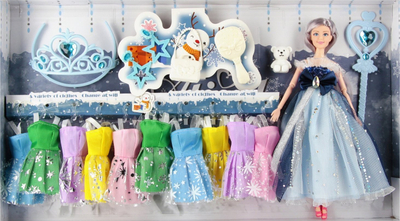 Kukull princeshë Mega Creative 29cm, me fustane për ndërrim, me aksesorë, shumëngjyrëshe
