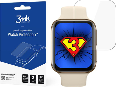 Mbrojtëse xhami 3mk për ekranin e Oppo Watch 46mm, transparente