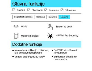 Printeri shumëfunksional HP OfficeJet Pro 9120e, Instant Ink, A4, me ngjyra