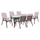 Set Tavolinë 7 pjesë HM10571.02 160×90 cm, kaftë
