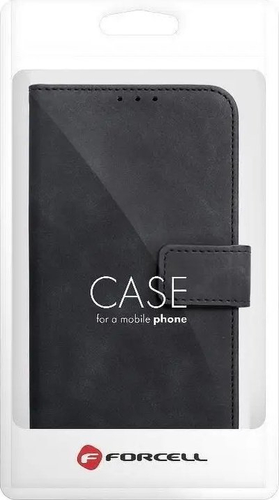 Mbajtëse libri Forcell Tender për Samsung A32 5G, me xhepa, me stand, e zezë
