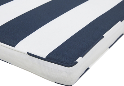 Set jastëkësh për karrige SASSARI, 8 copë, 46 x 46 cm, blu navy me vija