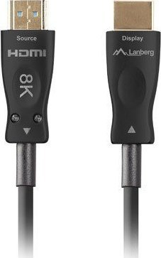 Kabllo HDMI Lanberg CA-HDMI-30FB-0800-BK, 80m, HDMI 2.1, i zi