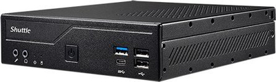 Mini PC barebone Shuttle DH610, 1L, Intel gjenerata 12, i zi