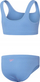 Kostum banje dy pjesësh për goca Speedo RIB 2PC, material i ricikluar, teksturë ribbed, blu e çelët