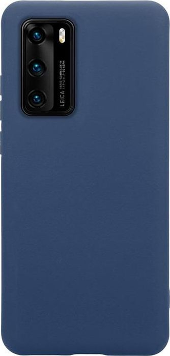 Mbulesë telefoni Crong Color Cover për Huawei P40, silikoni, blu