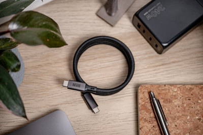 Магнетен кабел Newell USB C, 100W, 1m, графит