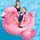 57558 NP PINK FLAMINGO RIDE-ON, Age 3+ 1.42mx1.37mx97cm