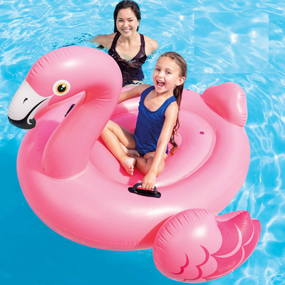 57558 NP PINK FLAMINGO RIDE-ON, Age 3+ 1.42mx1.37mx97cm