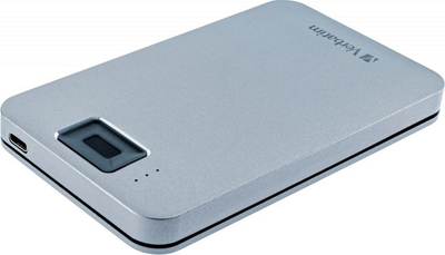 Disk i jashtëm Verbatim Executive Fingerprint, USB 3.2 Gen 1, USB‑C, gri metal