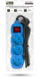 Zgjatës rryme Entac Color Series, 3 priza, 1.5m, blu