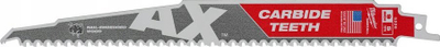 Set tehe sharre reciproke Milwaukee The AX, karbid, 9", 5 copë