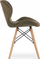 Set karrigesh LAGO Velvet Chair J, 3 copë, velur, kafe