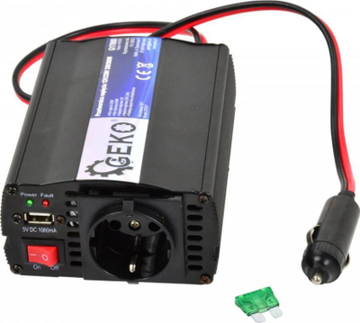Inverter tensioni Geko G17000, 12V në 230V, 250W 500W, gri