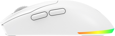 Maus gaming Rampage PROTE M5 PRO, pa kabllo, 26000 DPI, RGB, i bardhë