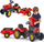 Traktor lodër Falk Supercharger 2030AB, me pedale, me rimorkio, i kuq