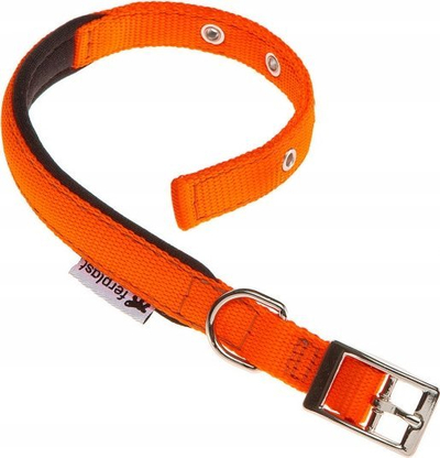 Qafore për qen Ferplast Daytona, 53 x 2.5 cm, najlon me çelik, portokalli