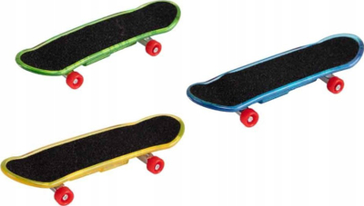 Lodër mini skateboard Fingerboard, 10 cm, me rrota plastike, shumëngjyrëshe