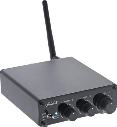 Marrës audio Bluetooth InLine 5.3, me përforcues 96W, i zi