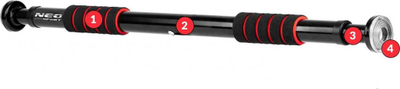 Pajisje për ushtrime Neo-Sport Spreader NS-310, e zezë