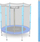 Shtyllë e sipërme për trampolinë Neo-Sport, 4.5 ft, për rrjetë të jashtme, blu