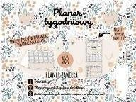 Planer javor Henry Class Schedules, për orar mësimor, me lule dhe mace, shumëngjyrësh